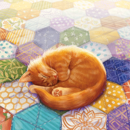 猫与花毯